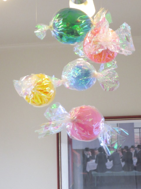 Candy balloons party decoration