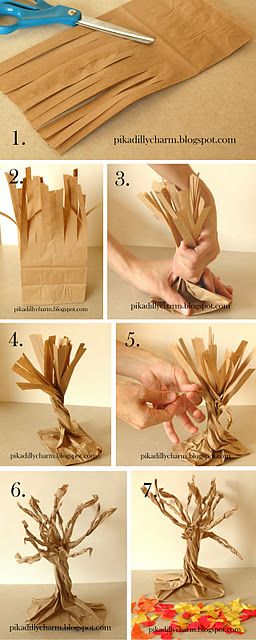 Paper bag tree