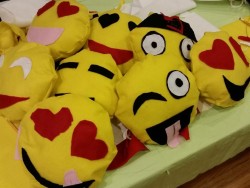 Emoji Pillows for Chodesh Adar