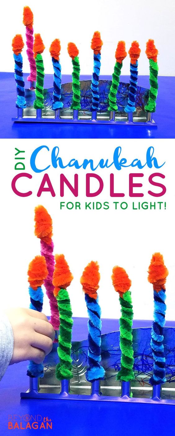 kids candles. pipe cleaners