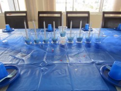 Chanukah table decoration